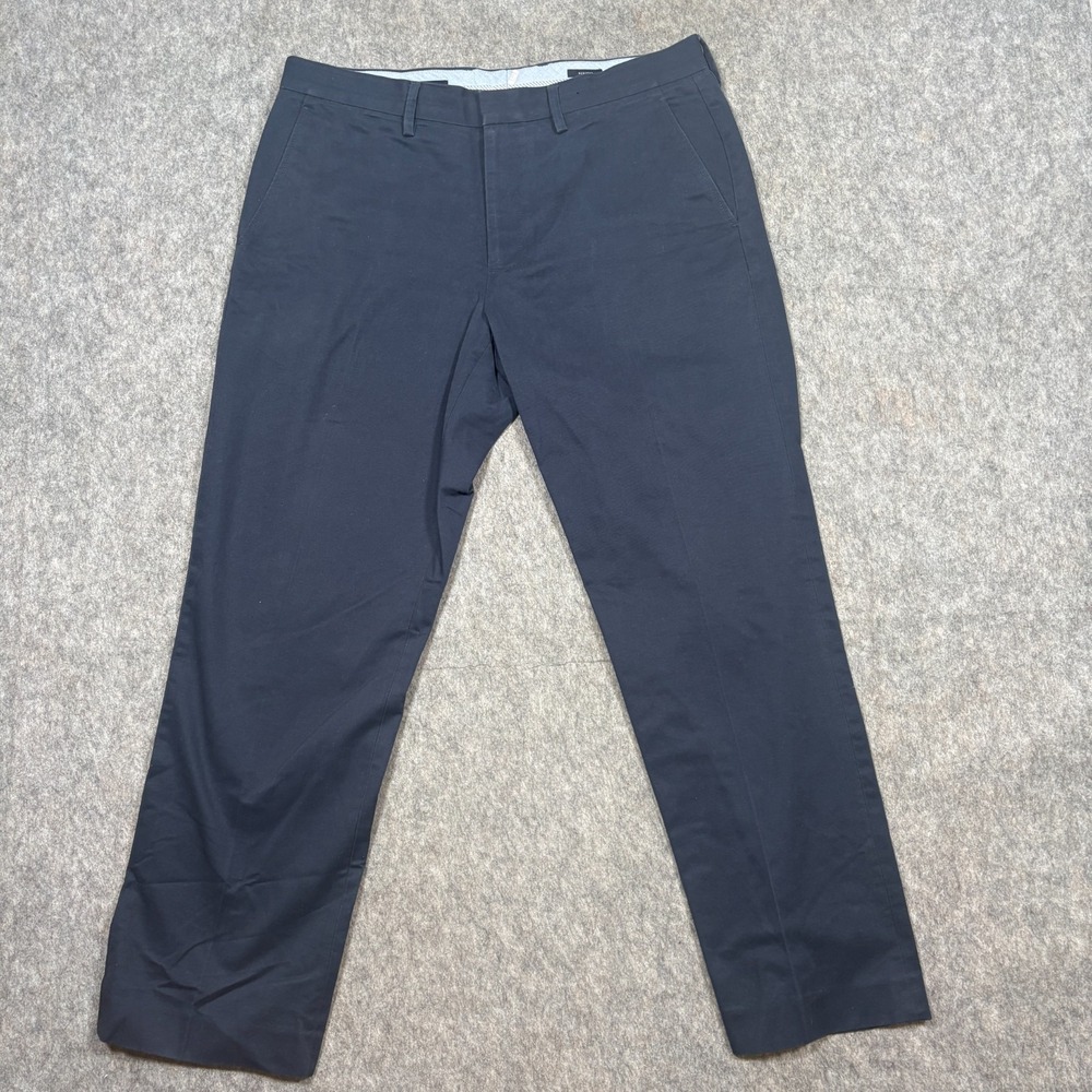 J. Crew Bedford Pants Men's Size 30 Chinos Navy Blue Flat Front Straight Leg